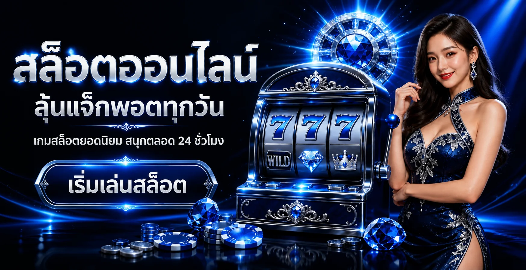 ภาพหมวดไลฟ์คาสิโนและตัวละครเสือทองสำหรับผู้ใช้ MVP5G